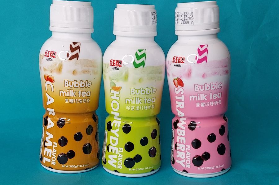 Bubble milk tea bottles