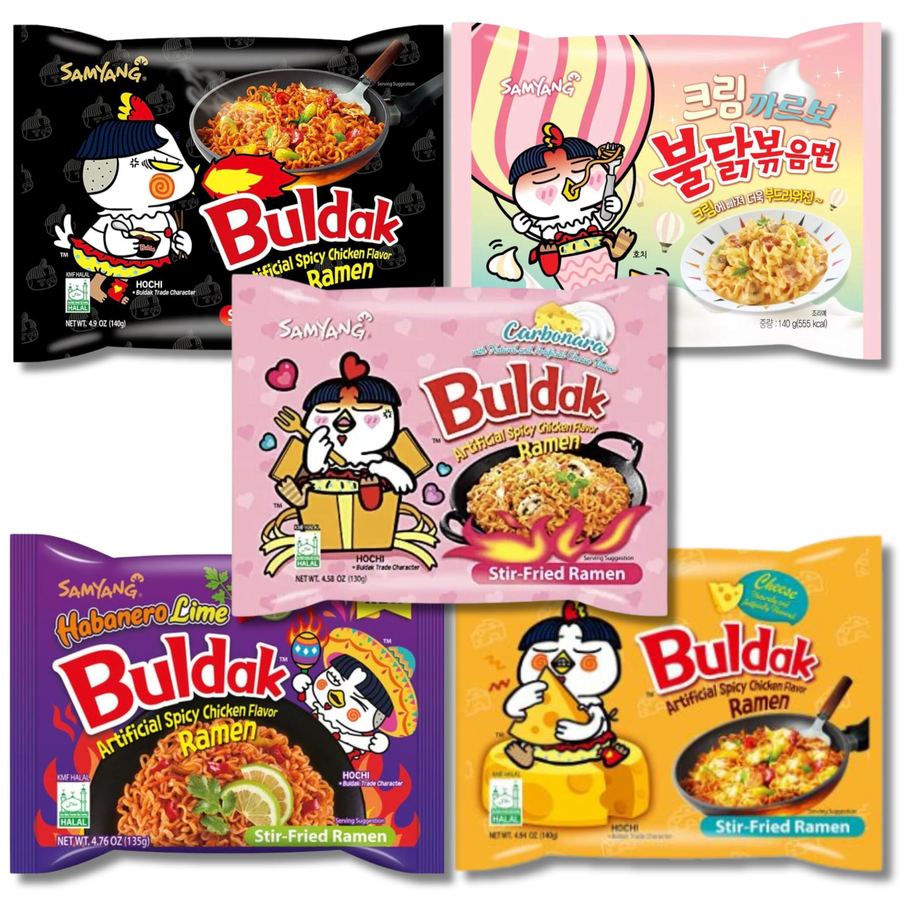Samyang Buldak spicy ramen variety pack