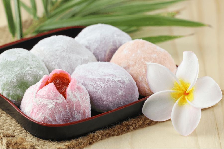 Pastel daifuku mochi